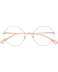 Chloé - Octagonal-Frame Glasses - Lyst