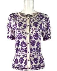 Max Mara - Short-Sleeved Knitted Cardigan - Lyst