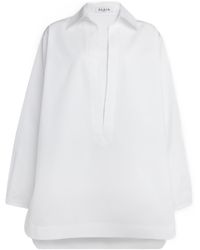 Alaïa - Chic Poplin Mini Shirt Dress For - Lyst