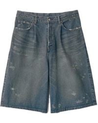 Ssstein - Faded Distressed-Effect Shorts - Lyst