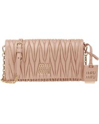 Miu Miu - Matelassé Nappa Leather Shoulder Bag - Lyst