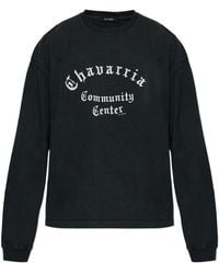 Willy Chavarria - Community Center Long-Sleeved Buffalo T-Shirt - Lyst