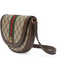 Gucci - Logo Plaque Ophidia Mini Shoulder Bag - Lyst