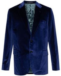 Paul Smith - Single-Breasted Velvet Blazer - Lyst