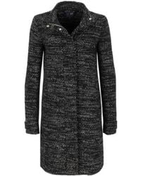 Armani Jeans - Dark Long-Sleeved Coat - Lyst