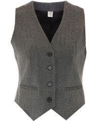 Liu Jo - Strass Buttoned Vest - Lyst