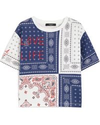 Weekend by Maxmara - Acline Printed Organic Cotton T Shirt - Lyst