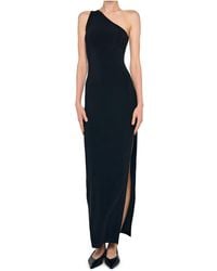 Norma Kamali - One-Shoulder Side-Slit Maxi Dress - Lyst