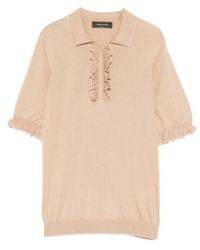 Fabiana Filippi - Ruffled Knit Polo Top - Lyst