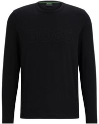 BOSS - Crew Neck Longsleeve Tee - Lyst