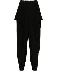 Issey Miyake - Draped Tapered Trousers - Lyst