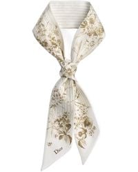 Dior - Iviera Toile De Jouy Floral Garden Mitzah Scarf - Lyst