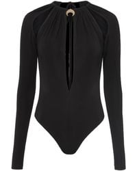 Marine Serre - Draped Keyhole Bodysuit - Lyst