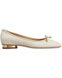 Tod's - Bow-Detail Ballet Flats - Lyst