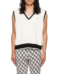 we11done - Logo Plaque Knitted Vest - Lyst