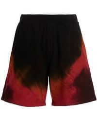 DSquared² - Tie-Dyed Logo Printed Track Shorts - Lyst