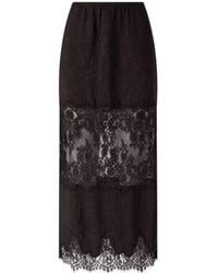Pinko - Lace Pencil Skirt - Lyst