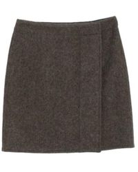 Lemaire - Wrap Fastened Short Skirt - Lyst