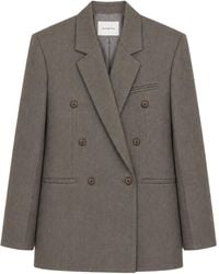 Frankie Shop - Jade Wool Double-Breasted Blazer - Lyst