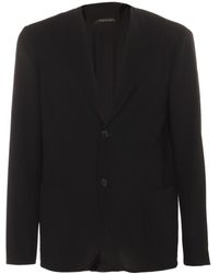 Giorgio Armani - Single-Breasted Tailored Blazer - Lyst