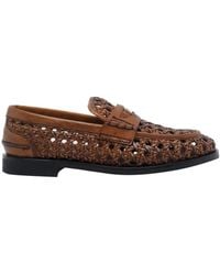 Miu Miu - Round-Toe Loafers - Lyst