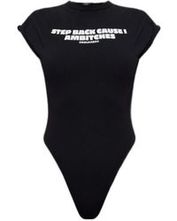 DSquared² - Neck Tie Printed Bodysuit - Lyst