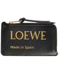 Loewe - Logo Printed Zip-Around Card Case - Lyst