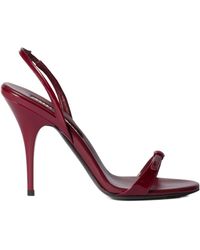 Miu Miu - Patent Leather Sandals - Lyst