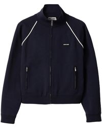 Miu Miu - Technical Yarn Zipper Cardigan - Lyst