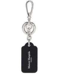 Maison Margiela - Logo-Plaque Ring Detail Keyring - Lyst