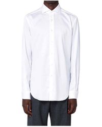 Xacus - Curved Hem Long-Sleeved Shirt - Lyst