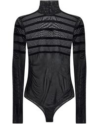 Jean Paul Gaultier - The Striped Velvet Bodysuit - Lyst