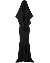Magda Butrym - Hooded Silk-Blend Jersey Maxi Dress - Lyst