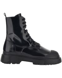 Hogan - H619 Combat Lace-Up Boots - Lyst