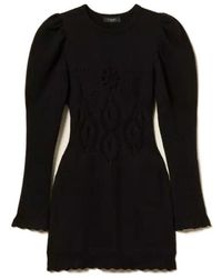 Twinset - Crochet-Knit Mini Dress - Lyst