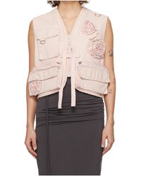OPEN YY - Applique Work Vest - Lyst