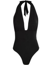 Max Mara - Halterneck Stretch-Polyamide Swimsuit - Lyst