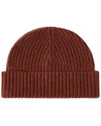 Brunello Cucinelli - Cashmere English Rib Knit Beanie Hat - Lyst
