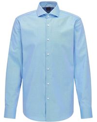 BOSS - Boss Slim Fit Cotton Shirt - Lyst