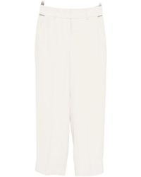 Peserico - Concealed Fastening Tailored Trousers - Lyst