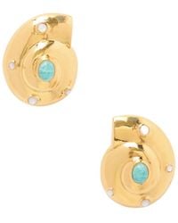 Lizzie Fortunato - Nautilus Stud Earrings - Lyst