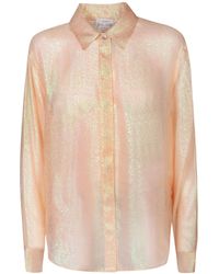 forte_forte - Silk-Blend Long Sleeve Shirt - Lyst