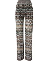 Missoni - Chevron Palazzo Trousers With Sequins - Lyst