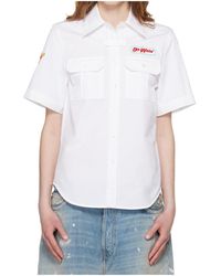 Off-White c/o Virgil Abloh - Popeline Short-Sleeved Shirt - Lyst