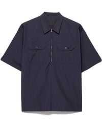 Prada - Short-Sleeved Cotton Shirt - Lyst