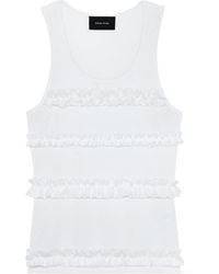 Simone Rocha - Ruffled Tank Top - Lyst