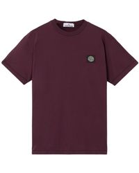 Stone Island - Logo Patch Crewneck T-Shirt - Lyst