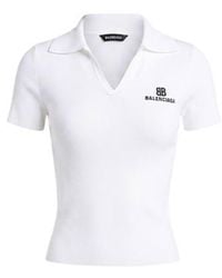 Balenciaga - Solid-Color Short-Sleeved Polo Shirt - Lyst