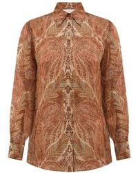 Zimmermann - Hypnotic Satin Shirt - Lyst