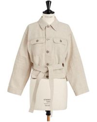 Dior - Short Belted Jacket - Lyst